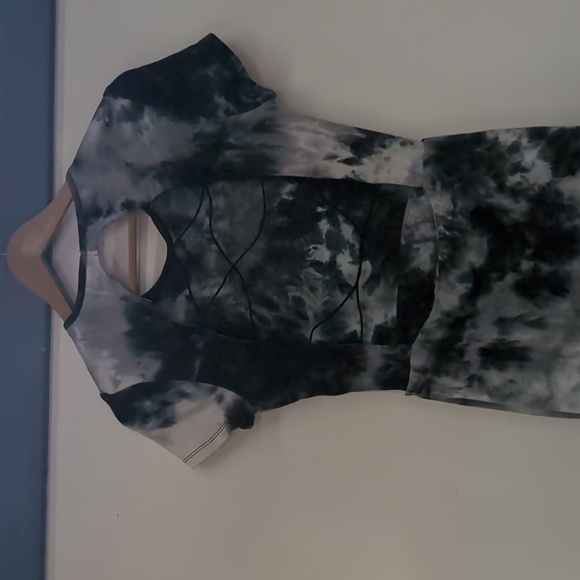 Justify Black and Gray Tie-Dye Mini Dress - Picture 3 of 3